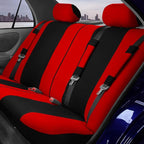 FH Group Light & Breezy Cloth Car Seat Covers, 7 Seater Three Row Set- Airbag & Split Ready -Universal for Cars Trucks and SU