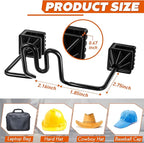 Feekoon 1 Pcs Hard Hat Holder for Truck, Hard Hat Accessories for Truck SUV Car Seat to Keep Cap Shape, Car Seat Back Organizers for Clothes Cowboy Caps Patent Pending (Black)