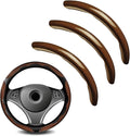 3pcs Universal Carbon Fiber Steering Wheel Cover - Anti-Slip & Segmented Design, Universal 99% Durable Steering Wheel Protect