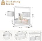 3-Tier Rotating Bathroom Counter Organizer, Vanity Tray for Makeup & Skincare, Countertop Spice Rack Storage, Space-Saving Sh
