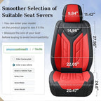 Coverado Car Seat Covers Full Set, Automotive Seat Covers Car Seat Protector Car Seat Cushion, Waterproof Leather Seat Covers