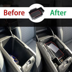JDMCAR Compatible with Center Console Tray Chevy Colorado/GMC Canyon Accessories 2015-2020 2021 2022 - Red Trim