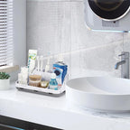 GFWARE Marble Bathroom Countertop Organizer - Detachable 7 Slots Kids Electric Toothbrush and Toothpaste Holde Drainage for B