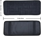 SourceTon 2 Packs Car Sun Visor Organizer, Car Visor Storage Anti-Slip Elastic Woven Board for Sunglass Holder Parking Fuel Card Digital Accessories