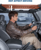 JOYTUTUS Overhead Molle Panel Compatible with Wrangler JK 2007-2018 (Only for Hard Top), Wrangler Cargo Roof Rack Storage, No Drilling