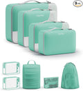 11 Set / 9 Set Packing Cubes for Travel,Gifts for Women Mom Kids,TSA Approved Bags for Makeup, Cosmetic, Toiletry, Organizers