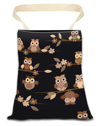 Car Trash Can, Durable Hanging Car Trash Garbage Bag, Cute Automotive Garbage Cans Organizer, Cute Brown Cartoon Owls