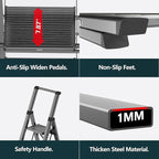 WOA WOA 6 Step Ladder for 12 Feet High Ceiling, Lightweight Foldable Ladder with Non-Slip Wide Pedals, Stepladder with Safe H