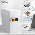 File Organizer Box with Lid & Handle, Heavy Duty Hanging File Folder Storage Boxes for Letter Size, Portable Filing Organizer