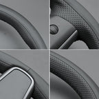 MEWANT Tesla Model 3/Model Y Hand Stitched Steering Wheel Cover for Tesla Model 3 2017-2023 / Model Y 2020-2023 for Tesla Model 3/Y Accessories(3D Style)