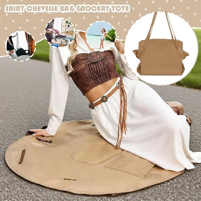 Travel Tote Bag – Foldable Shopping Carrier, Lightweight Portable Organizer, Reusable Folding Bag | Compact Storage Design