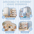 Toy Storage Organizer - Toy Organizers and Storage with Bookshelf, Toy Storage Shelf with 3 Shelves and 12 Storage Bins, Kids