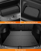 SEALIGHT TPE Car Mats for Tesla Model 3 Highland 2024 2025, All Weather Protection Floor Mats for Tesla Model 3 New Version 2024 2025, Full Set Floor Liners, 6pcs