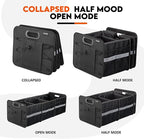 Trunk Organizer for Car, Collapsible Trunk Organizer with Multi Pockets, 3 Compartments Storage Organizer for Car SUV, Truck, S
