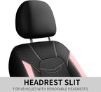Pink Seat Covers,Sport and Breathable Seat Covers, Anti-Slip Universal Fit Automotive for Cars Sedan SUV and Truck(2 Pieces,F