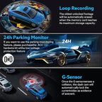 1080P Dash Camera Front and Inside,Dashcams for Cars with IR Night Vision Loop Recording G-Sensor 24Hr Parking (1080 P Front 