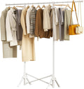 Clothing Garment Rack,Foldable Portable Clothes Rack,Stainless Steel Adjustable clothing racks for hanging clothes,Heavy Duty