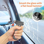 Car Safety Hammer, 2PCS Black 3-in-1 Emergency Escape Tool with Window Breaker and Seat Belt Cutter, Safety Emergency Car Esc