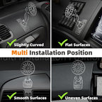 eSamcore Phone Holder for Car - Magnetic Car Phone Mount for Vehicle Dashboard, [Double 360 Adjustable Stand] Cell Phone Automobile Cradles with Strong Magnets for iPhone