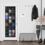 Unjumbly Baseball Hat Rack, 27 Pocket Over-The-Door Hat Organizer with Clear Deep Pockets to Display Baseball Caps Collection