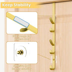Kaiferty Over The Door Hooks, Metal Door Hooks for Hanging, Over The Door Purse Organizer for Door Coat Hanger, Back of Showe