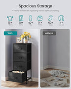 SONGMICS BELLAH Collection - Dresser for Bedroom, Chest of Drawers, Storage Organizer Unit, Closet, Entryway, Steel, 4 Drawer