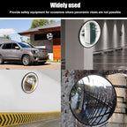 12" Acrylic Convex Mirror – Adjustable Wide Angle View Traffic Mirror for Enhanced Security Coverage in Rooms, Offices, Warehouses, Parking Lots, and Addressing Corner Blind Spot Areas