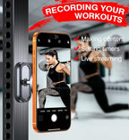 Coolpow Dual Magnetic Phone Holder for Gym Mag Safe Phone Holder【Strong Magnet】 Gym Phone Holder Camera Mount for Gym Accessories for Women Attach to Metal Surface with iPhone 17 Pro Max 16 15 14 13