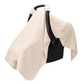 Comfy Cubs Baby Car Seat Cover - Soft, Breathable Bamboo Rayon and Muslin Cotton Blend - Lightweight Canopy for Sun, Bug, and