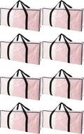 Extra Large Moving Bags with Zippers & Carrying Handles, Heavy-Duty Storage Tote for Space Saving Moving Storage, Fold Flat, 