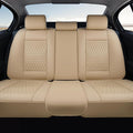 Coverado Leather Rear Seat Covers for Cars, Waterproof Back Seat Cover, Universal Automotive Seat Cushion Protector for Most 