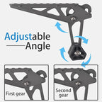 TOOENJOY Universal Fit Car Door Step, Foldable Roof Rack Door Step Up on Door Latch, Both Feet Stand Pedal Ladder, Easy Access to Rooftop for Most Car, SUV, Truck, Max Load 400 lbs (Grey)