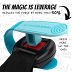 UnbuckleMe Car Seat Buckle Release Tool (As Seen on Shark Tank) - Easy Opener Aid for Arthritis, Long Nails, Older Kids - Button Pusher for Infant, Toddler Car Seats (2 Pack, Blue & Lime Green)