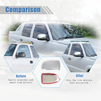 AUCERAMIC Chrome Mirror Cover Caps Fit 1999-2007 for Chevy Silverado Suburban Tahoe Avalanche 1999-2006 for GMC Sierra Yukon 2002-2006 for Cadillac Escalade (Stick-on Overlay)