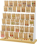 Earring Display for Vendors,6 Tiers 42 Hooks Jewelry Rack Display Holder Stand, Earring Organizer Holder for Necklaces Rings 