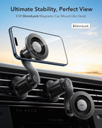 ESR OmniLock for MagSafe Car Mount, 360° Rotation, Car Phone Mount for Air Vent, Magnetic Phone Holder for iPhone 17e/17/16/15/14/13/12,Google/Samsung/Android,All Smartphones(2 MagSafe Rings Included)