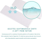 NiuYichee 2 Pcs Water Absorbing Stone Trays, Kitchen/Bathroom Sink Soap Dish, Diatomite Tray Used for Hand Soap & Cosmetic Bo