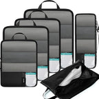 BAGAIL 6 Set Ultralight Compression Packing Cubes Packing Organizer for Travel Accessories Luggage Suitcase Backpack
