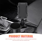 Car Cup Holder Mobile Phone Rack, Multi-Function 2 in 1 Cup Holder Expander, 360 Degrees Rotatable Automotive Phones Mount, U