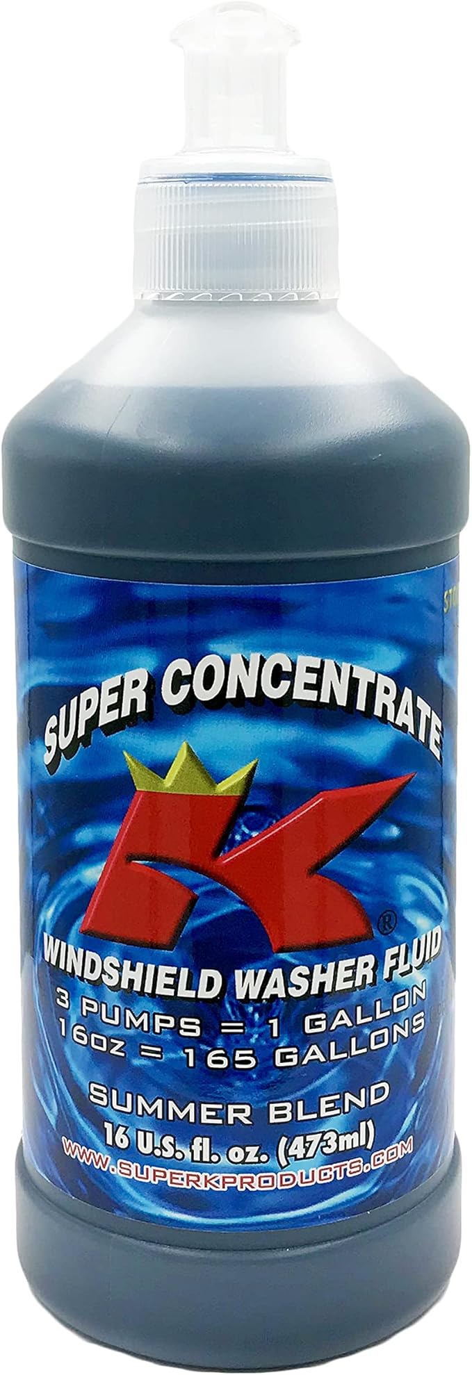 Super K Concentrate Windshield Washer Fluid - Makes 165 Gallons - 16 fl. oz.