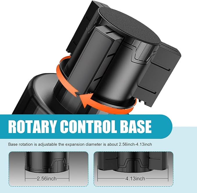Car Cup Holder Extender, Drink Holder Extender with Extendable Base, Multifunction 360-degree Rotating Water Bottle Adapter, Suitable for Cars Trucks RVs (Black)