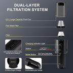 Handheld Vacuum Cordless, 5-in-1 Car Vacuum Portable Cordless 30 Mins Rapid Rechargeable Hand Vacuum Brushless Motor 19000Pa 