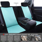 CAR PASS Line Rider Sporty Cloth 11PCS Universal Fit Car Seat Cover -100% Breathable with 5mm Composite Sponge Inside,Airbag 