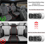 All Weather Floor Mats Fit for Pathfinder 7 Seat 2026 2025-2022 TPE Rubber Liners Set Pathfinder Accessories All Season Guard Odorless Anti-Slip Floor Mats 3 Row