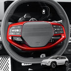 YOUTOOCAR Steering Wheel Button Frame Cover Compatible with Kia K4 2025,Kia EV6 2025,Kia Sportage 2026,Kia EV3 2026,Kia EV4 Accessories (Red)