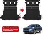LASFIT Cargo Mat & Backrest Mat for Subaru Forester 2025-2026 (Not Fit Hybrid & Wilderness), All Weather TPE Custom Fit Easy Clean Trunk Mat for Forester 2025 2026 Car Cagro Liners,Black