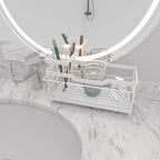 Sponge Holder for Kitchen Sink,Sink Caddy Organizer with Stone Drying Tray, Stainless Steel Kitchen Countertop Organizer for 