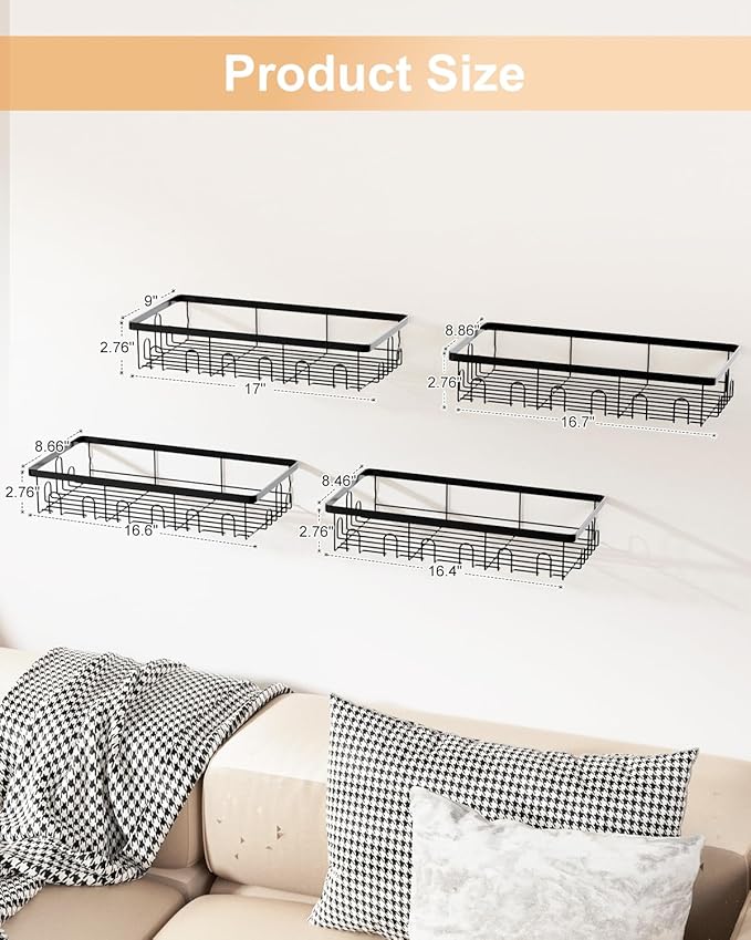 4 Pack Hat Rack for Wall Holds 112 Caps Hat Organizer for Wall Mounted Hat Holder on Wall Hat Organizer for Baseball Caps Hat