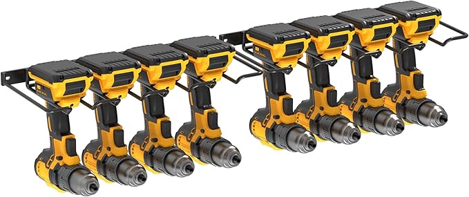 UNITEDPOWER Wall Mounted Power Tool Organizer Holder, Heavy Duty Utility Storage Rack for Battery Powered Hand Tools, Cordles