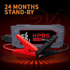 Car Jump Starter - 5000A Peak Jump Starter Battery Pack with DC for Up to All Gas and 10.0 L Diesel Engines 12V Portable